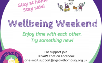 Virtual JIGSAW Wellbeing Weekend – Sensory Crash Pad