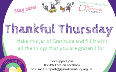 Virtual JIGSAW Thankful Thursday – Jar of Gratitute