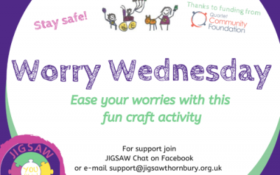 Virtual JIGSAW Worry Wednesday – Stress Ball