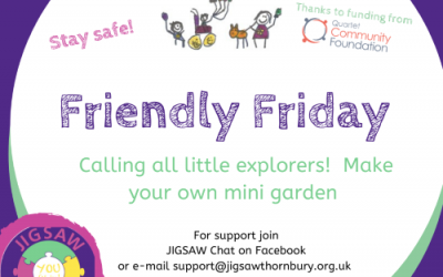 Virtual JIGSAW Friendly Friday – Make a mini garden
