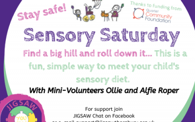 Virtual JIGSAW Sensory Saturday – Hill rolling!