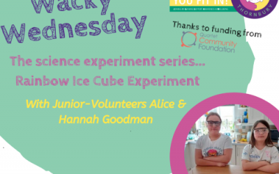 Virtual JIGSAW Wacky Wednesday – Rainbow Ice Cube Experiment
