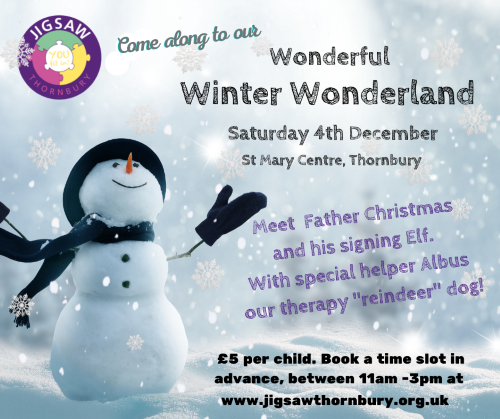 JIGSAW Christmas Experience  Saturday 4th December  11.00am – 3.00pm